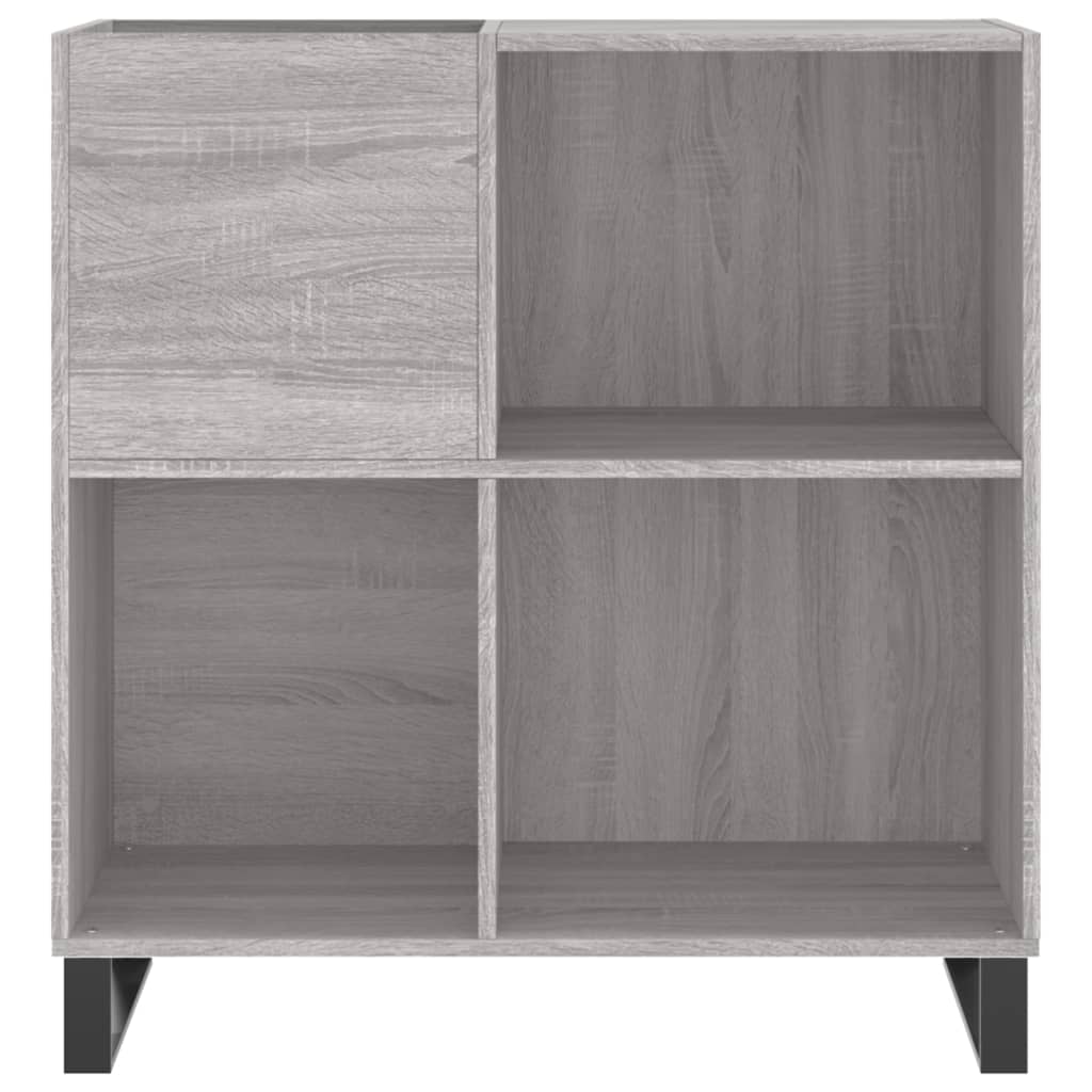 Dulap pentru discuri gri sonoma 84,5x38x89 cm lemn compozit