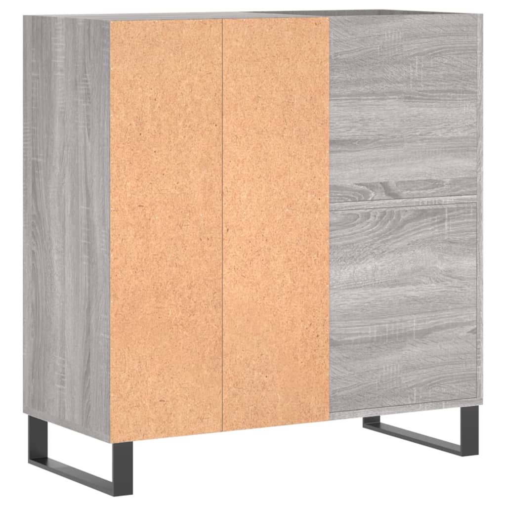 Dulap pentru discuri gri sonoma 84,5x38x89 cm lemn compozit