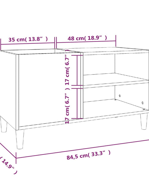 Загрузите изображение в средство просмотра галереи, Dulapuri pentru discuri alb lucios 84,5x38x48 cm lemn prelucrat
