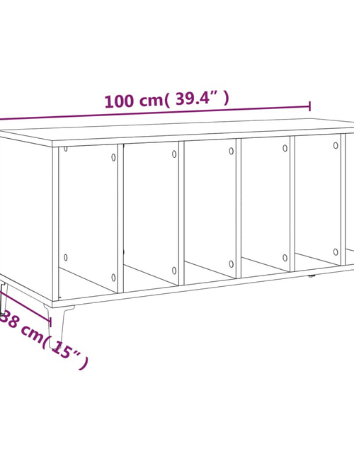 Загрузите изображение в средство просмотра галереи, Dulap pentru discuri stejar sonoma 100x38x48 cm, lemn prelucrat
