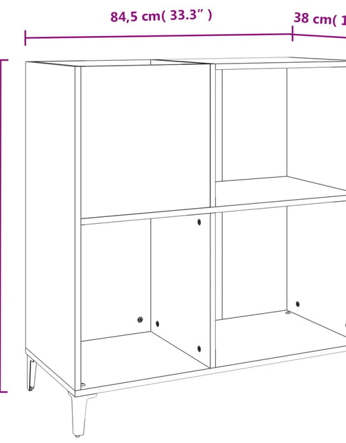 Загрузите изображение в средство просмотра галереи, Dulap pentru discuri stejar sonoma 84,5x38x89 cm lemn compozit
