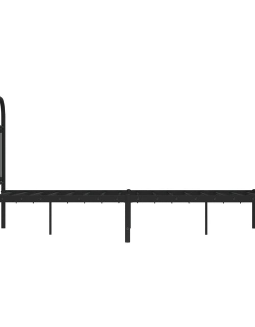Загрузите изображение в средство просмотра галереи, Cadru de pat metalic cu tăblie, negru, 120x200 cm

