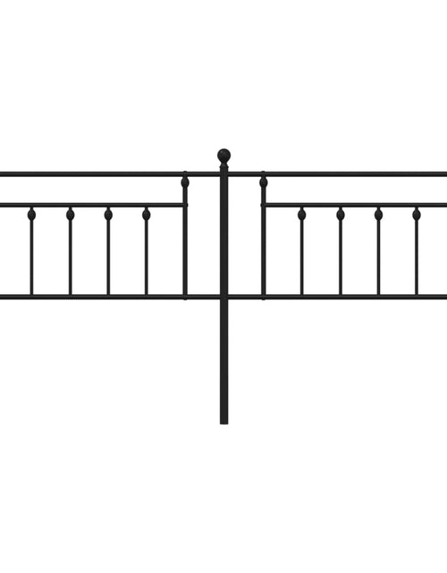 Загрузите изображение в средство просмотра галереи, Tăblie de pat metalică, negru, 200 cm
