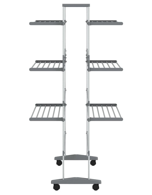 Încărcați imaginea în vizualizatorul Galerie, Uscător de rufe cu roți, 89x64x129 cm, aluminiu
