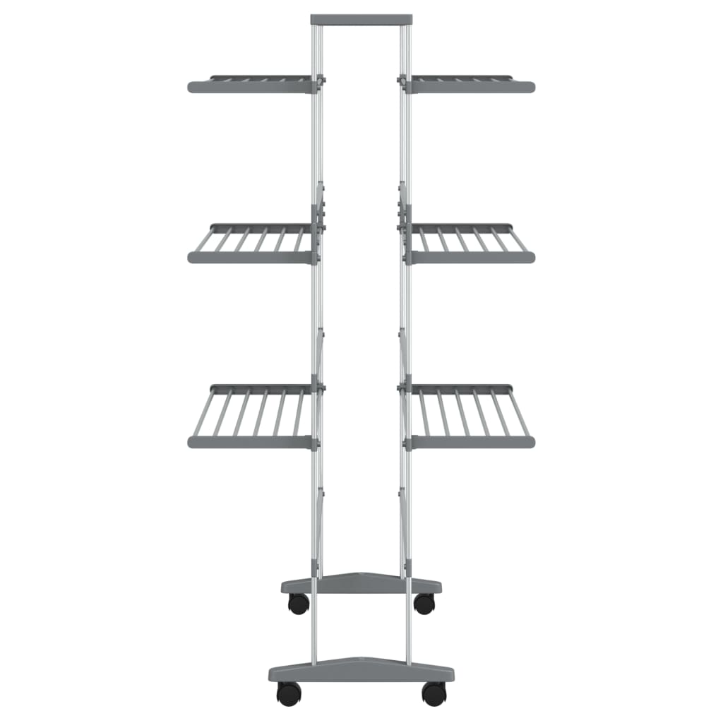 Uscător de rufe cu roți, 89x64x129 cm, aluminiu