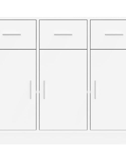 Загрузите изображение в средство просмотра галереи, Servantă, alb, 91x28x75 cm, lemn compozit
