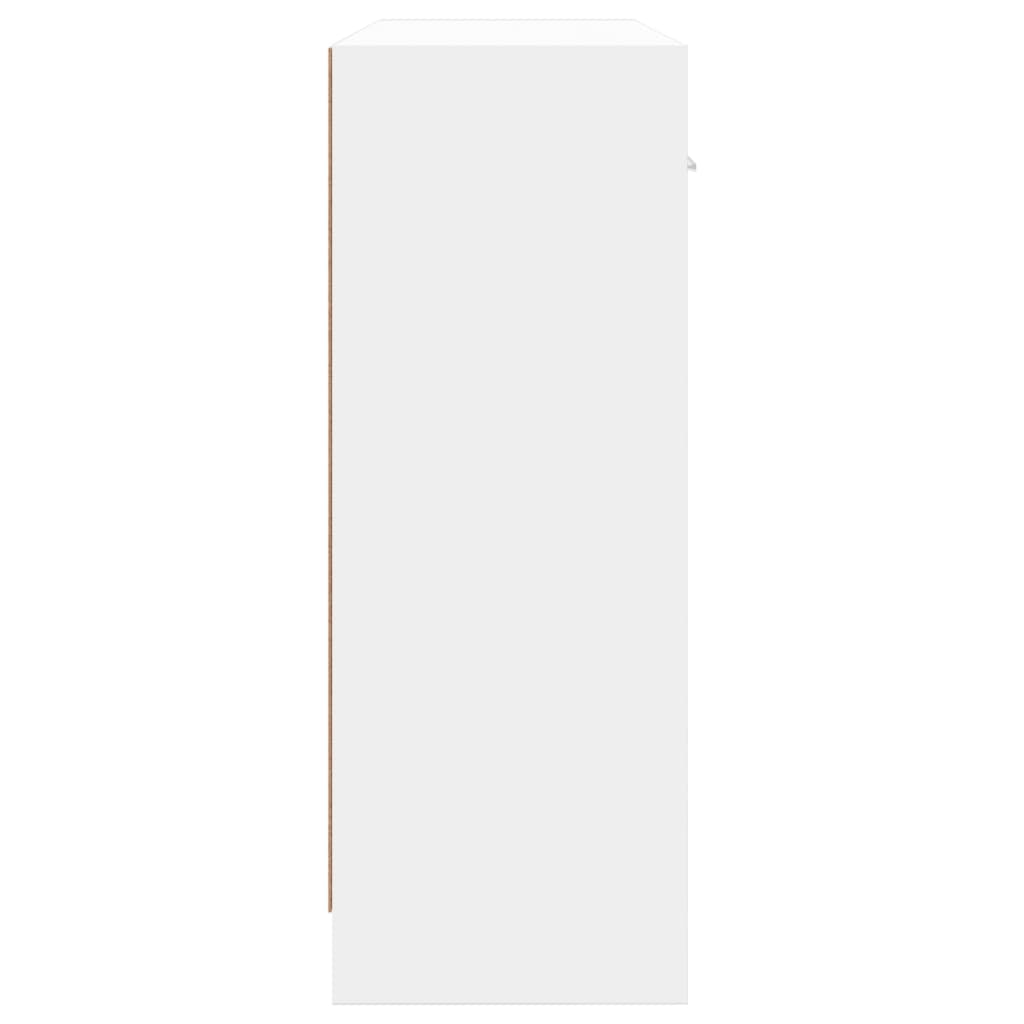 Servantă, alb, 91x28x75 cm, lemn compozit