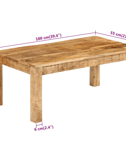 Загрузите изображение в средство просмотра галереи, Măsuță de cafea, 100x55x40 cm, lemn masiv de mango
