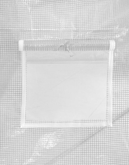 Загрузите изображение в средство просмотра галереи, Seră cu cadru din oțel, alb, 24 m², 6x4x2 m
