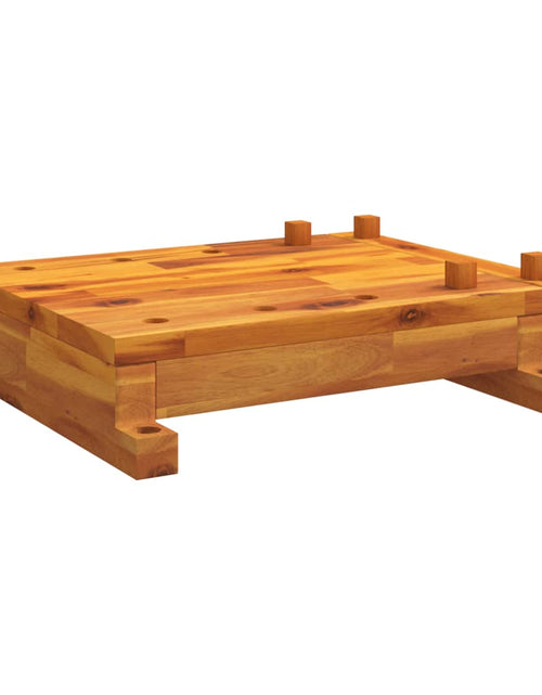 Încărcați imaginea în vizualizatorul Galerie, Blat pentru banc de lucru cu menghină, 52x44x9,5 cm lemn acacia
