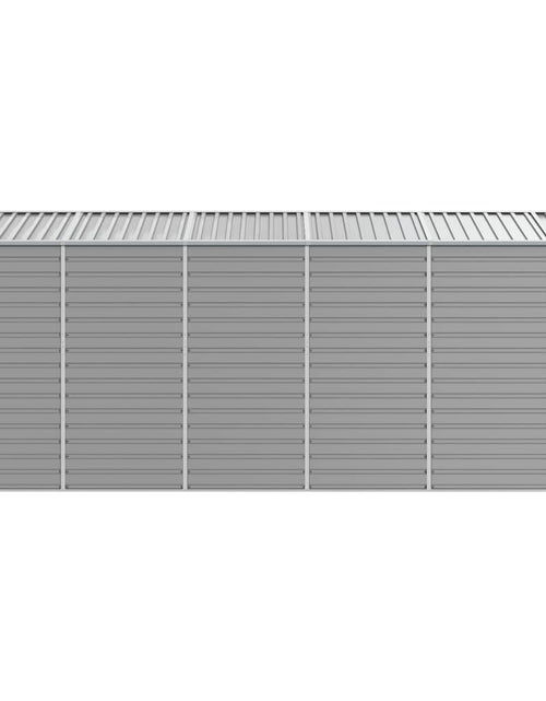Загрузите изображение в средство просмотра галереи, Șopron de grădină, gri deschis, 191x470x198 cm, oțel galvanizat
