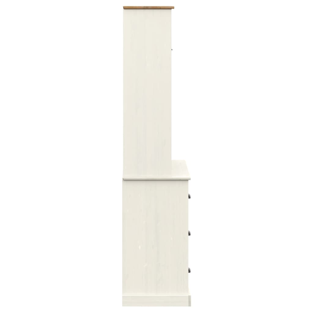 Dulap înalt VIGO, alb, 78x40x175 cm, lemn masiv de pin