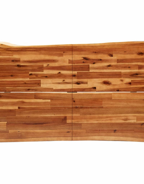 Încărcați imaginea în vizualizatorul Galerie, Masă cu margini naturale, 140x80x75 cm, lemn masiv de acacia
