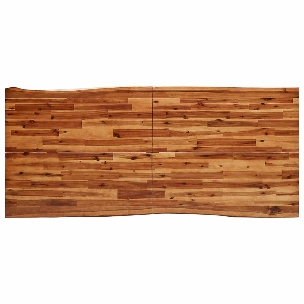 Masă cu margini naturale, 200x90x75 cm, lemn masiv de acacia