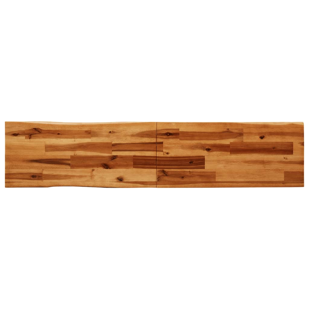 Bancă cu margini naturale 160 cm, lemn masiv de acacia