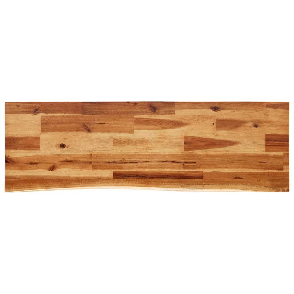 Consolă cu margini naturale, 110x35x80 cm, lemn masiv de acacia