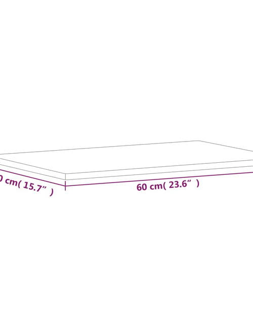 Загрузите изображение в средство просмотра галереи, Blat de masă, 60x40x1,5 cm, dreptunghiular, lemn masiv de fag
