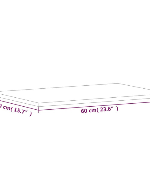 Загрузите изображение в средство просмотра галереи, Blat de masă, 60x40x1,5 cm, dreptunghiular, lemn masiv de fag
