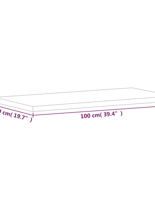 Загрузите изображение в средство просмотра галереи, Blat de masă 100x50x2,5 cm dreptunghiular, lemn masiv de fag
