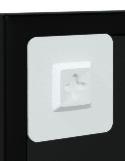 Încărcați imaginea în vizualizatorul Galerie, Oglinzi de perete, 2 buc., negru, 100x40 cm, metal - Lando
