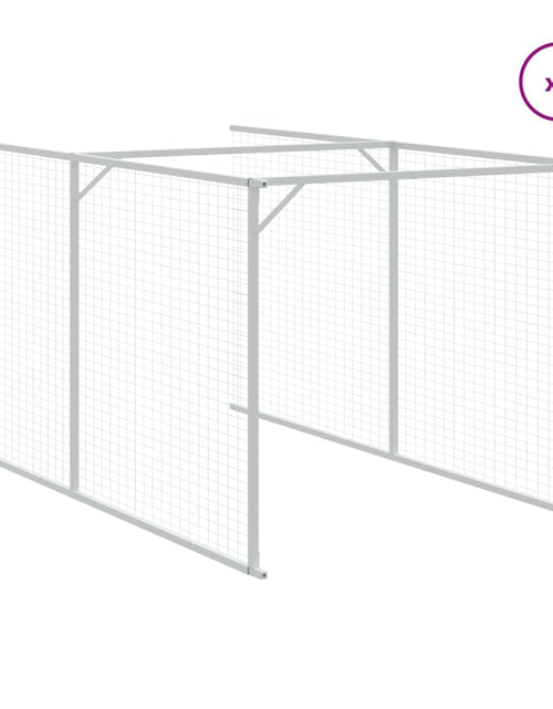 Загрузите изображение в средство просмотра галереи, Casă câine &amp; acoperiș gri deschis 117x813x123cm oțel galvanizat
