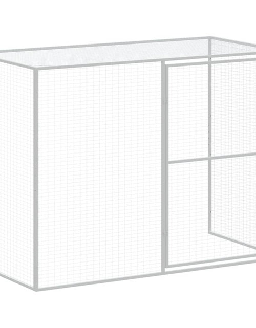 Загрузите изображение в средство просмотра галереи, Cușcă de câine &amp; țarc gri deschis 214x865x181cm oțel galvanizat
