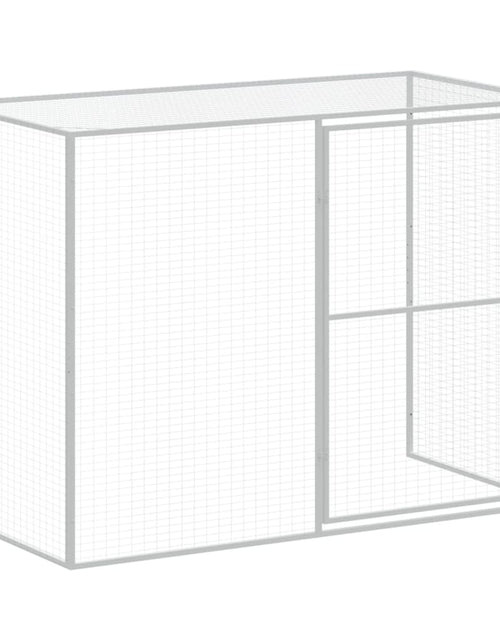 Загрузите изображение в средство просмотра галереи, Cușcă câine &amp; țarc gri deschis 214x1273x181 cm oțel galvanizat
