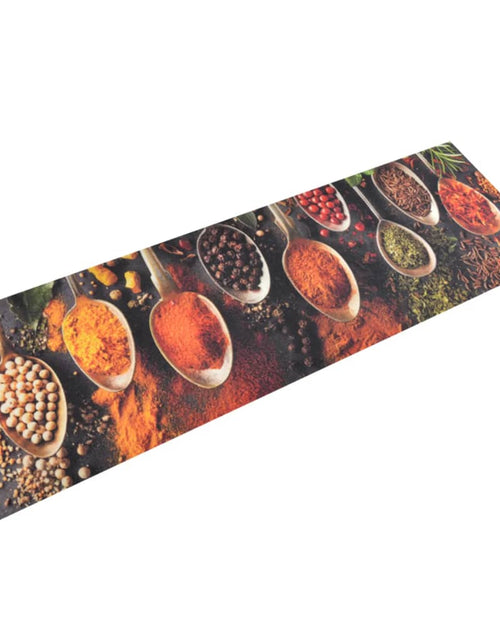 Încărcați imaginea în vizualizatorul Galerie, Covor de bucătărie lavabil Spoon &amp; Spices, 60x180cm, catifea
