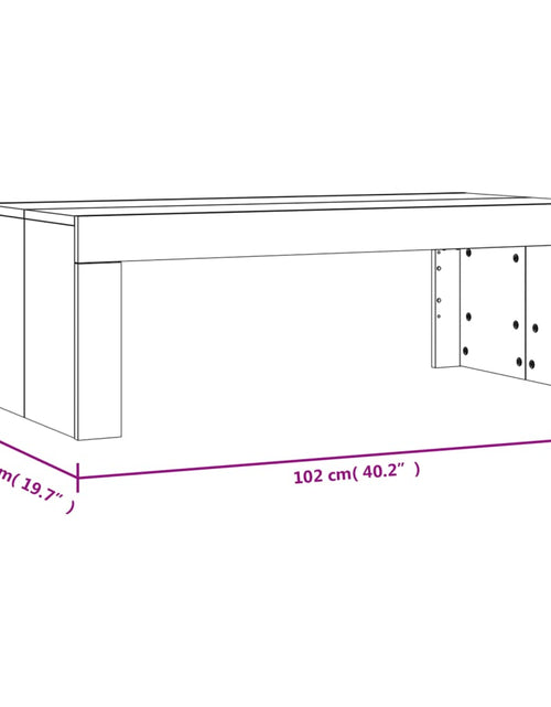 Загрузите изображение в средство просмотра галереи, Măsuță de cafea, gri sonoma, 102x50x36 cm, lemn prelucrat
