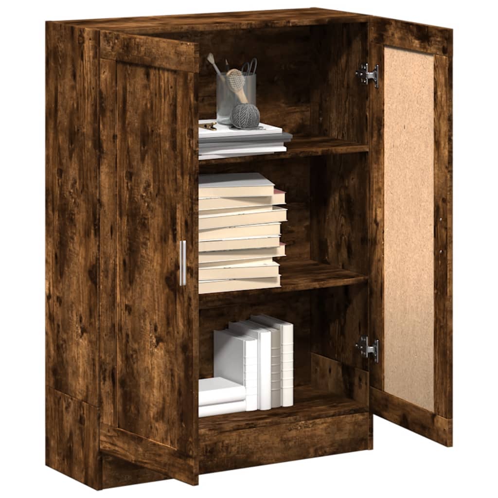 Bibliotecă, stejar fumuriu, 82,5x30,5x115 cm, lemn prelucrat