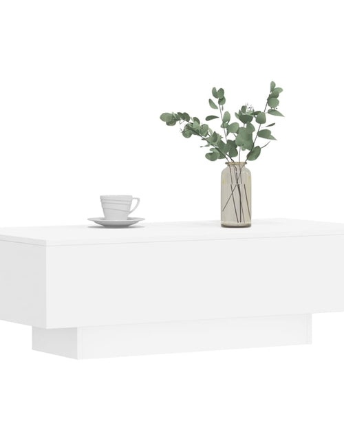 Încărcați imaginea în vizualizatorul Galerie, Măsuță de cafea, alb, 100x49,5x31 cm, lemn prelucrat
