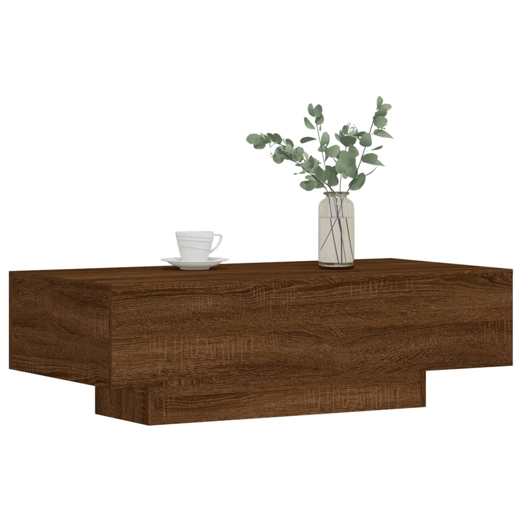 Măsuță de cafea, stejar maro, 100x49,5x31 cm, lemn prelucrat