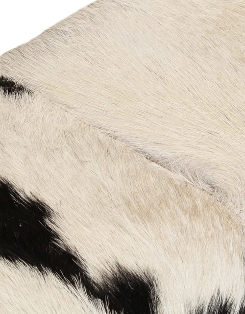 Загрузите изображение в средство просмотра галереи, Bancă, alb-negru, 160x28x50 cm, piele naturală de capră
