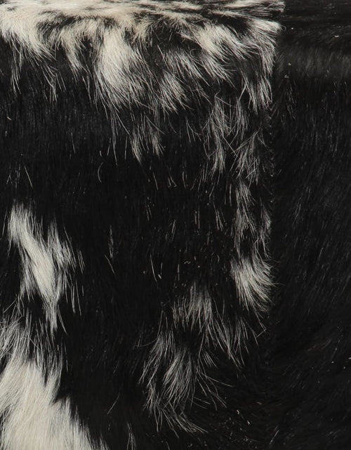Încărcați imaginea în vizualizatorul Galerie, Bancă, alb-negru, 110x30x45 cm, piele naturală de capră
