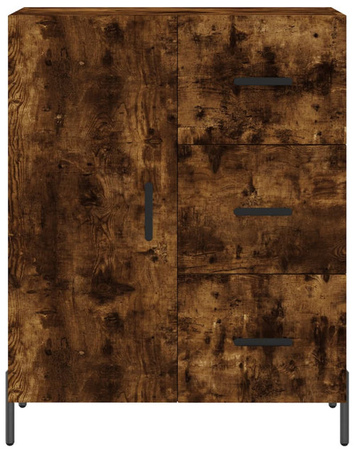 Încărcați imaginea în vizualizatorul Galerie, Dulap înalt, stejar fumuriu, 69,5x34x180, lemn compozit
