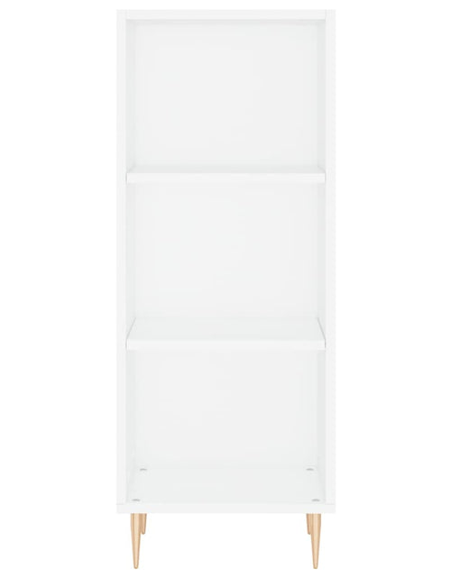 Încărcați imaginea în vizualizatorul Galerie, Dulap înalt, alb extralucios, 34,5x32,5x180 cm, lemn prelucrat
