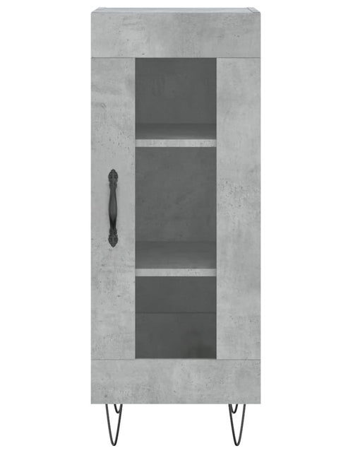 Загрузите изображение в средство просмотра галереи, Dulap înalt, gri beton, 34,5x34x180 cm, lemn prelucrat
