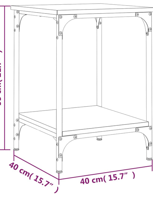 Încărcați imaginea în vizualizatorul Galerie, Măsuță de cafea, stejar sonoma, 40x40x55 cm, lemn compozit
