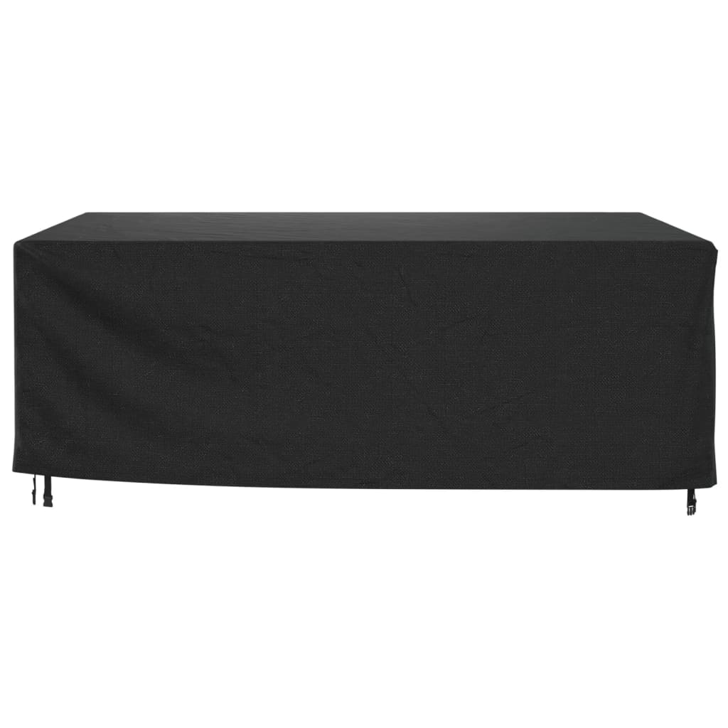 Husă mobilier de grădină negru 250x210x90 cm impermeabilă 420D