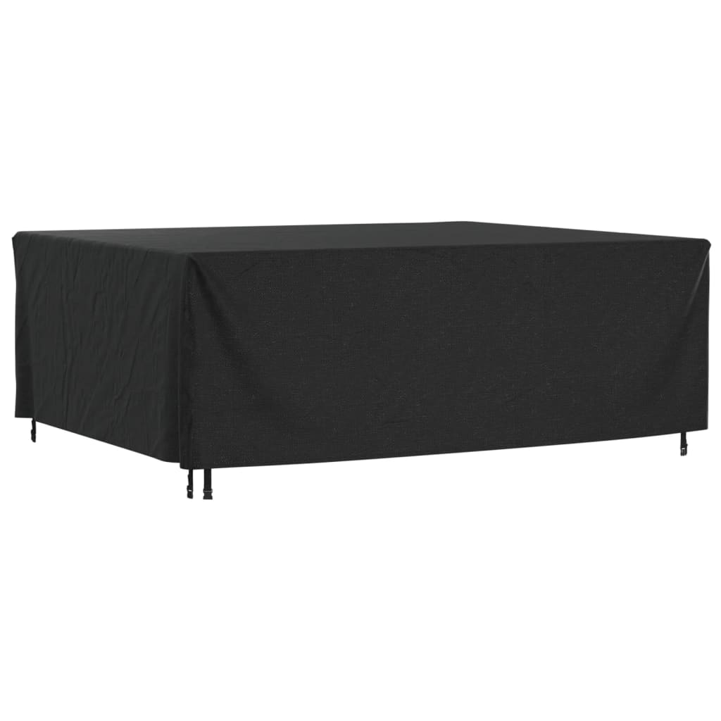 Husă mobilier de grădină negru 250x210x90 cm impermeabilă 420D