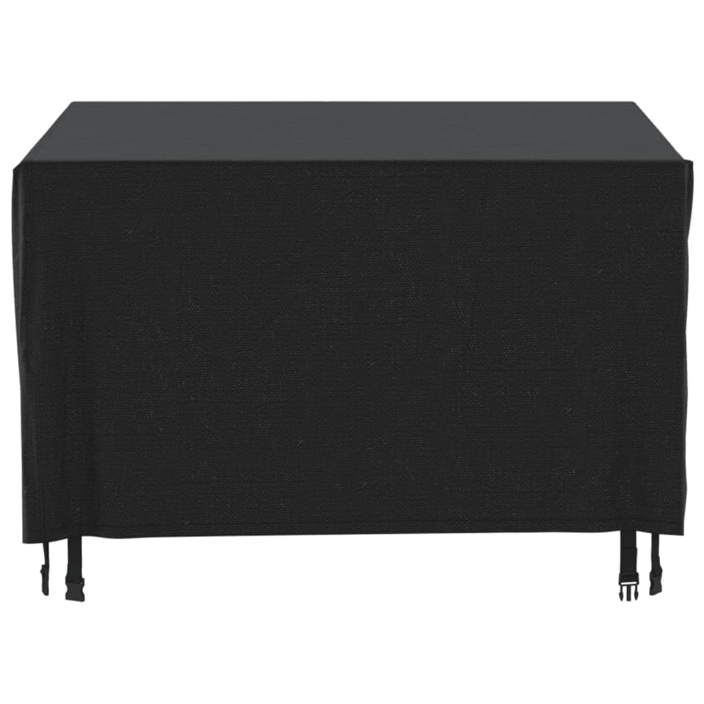 Husă mobilier de grădină negru 113x113x73 cm impermeabilă 420D