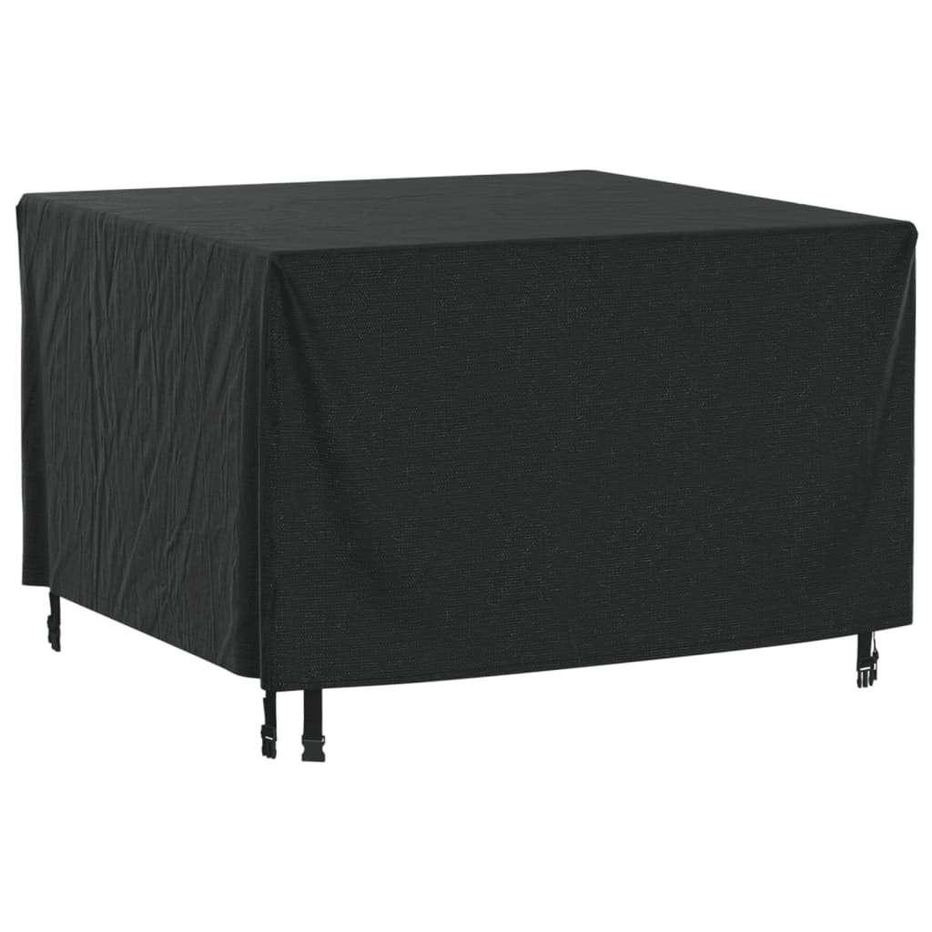 Husă mobilier de grădină negru 113x113x73 cm impermeabilă 420D