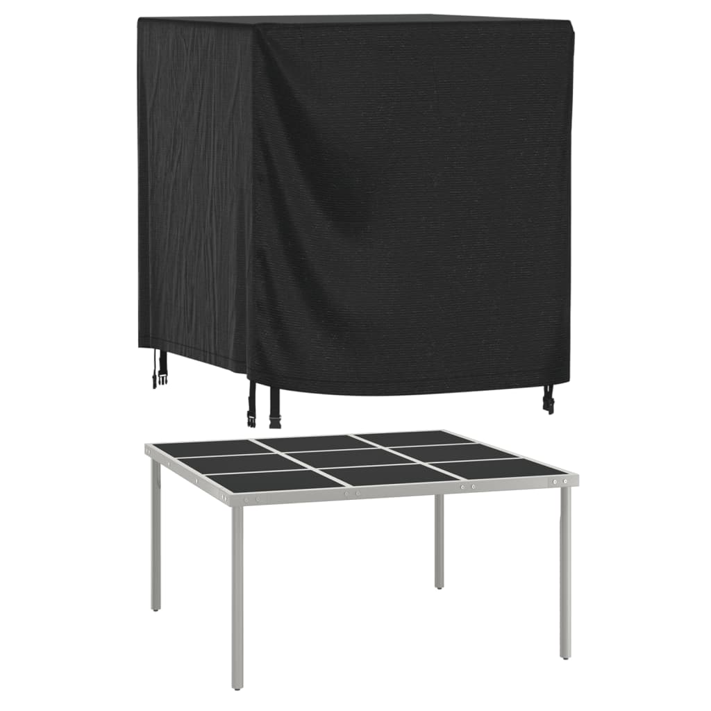 Husă mobilier de grădină negru 116x100x120 cm impermeabilă 420D