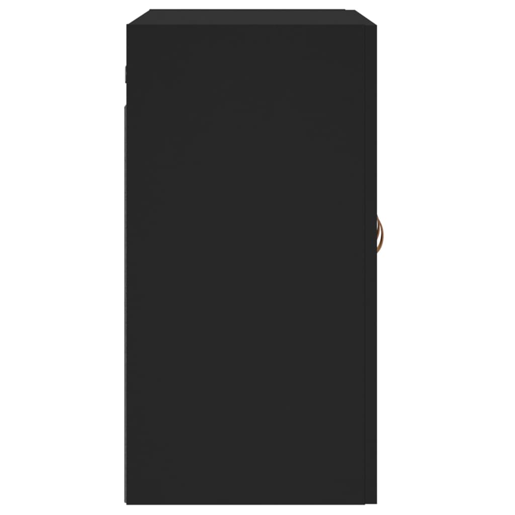 Dulap de perete, negru, 60x31x60 cm, lemn compozit