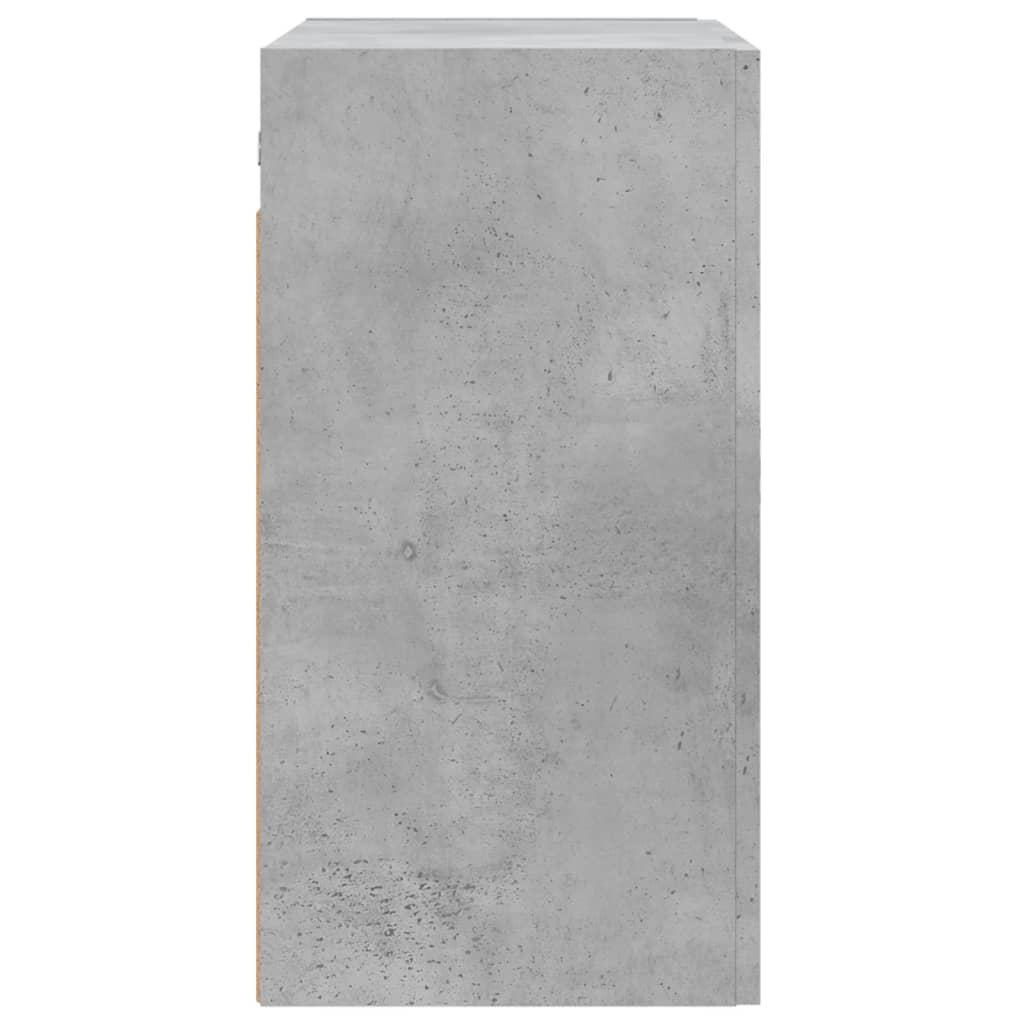 Dulap de perete, gri beton, 60x31x60 cm, lemn compozit