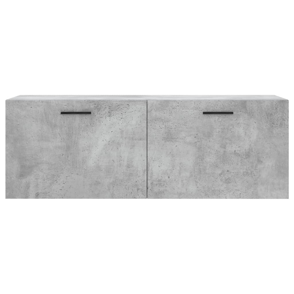 Dulap de perete, gri beton, 100x36,5x35 cm, lemn prelucrat