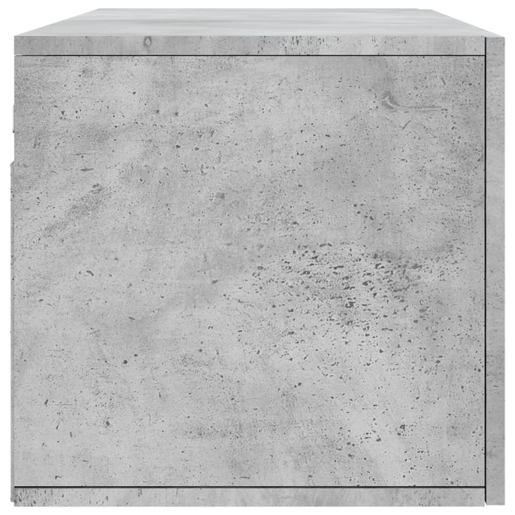 Dulap de perete, gri beton, 100x36,5x35 cm, lemn prelucrat