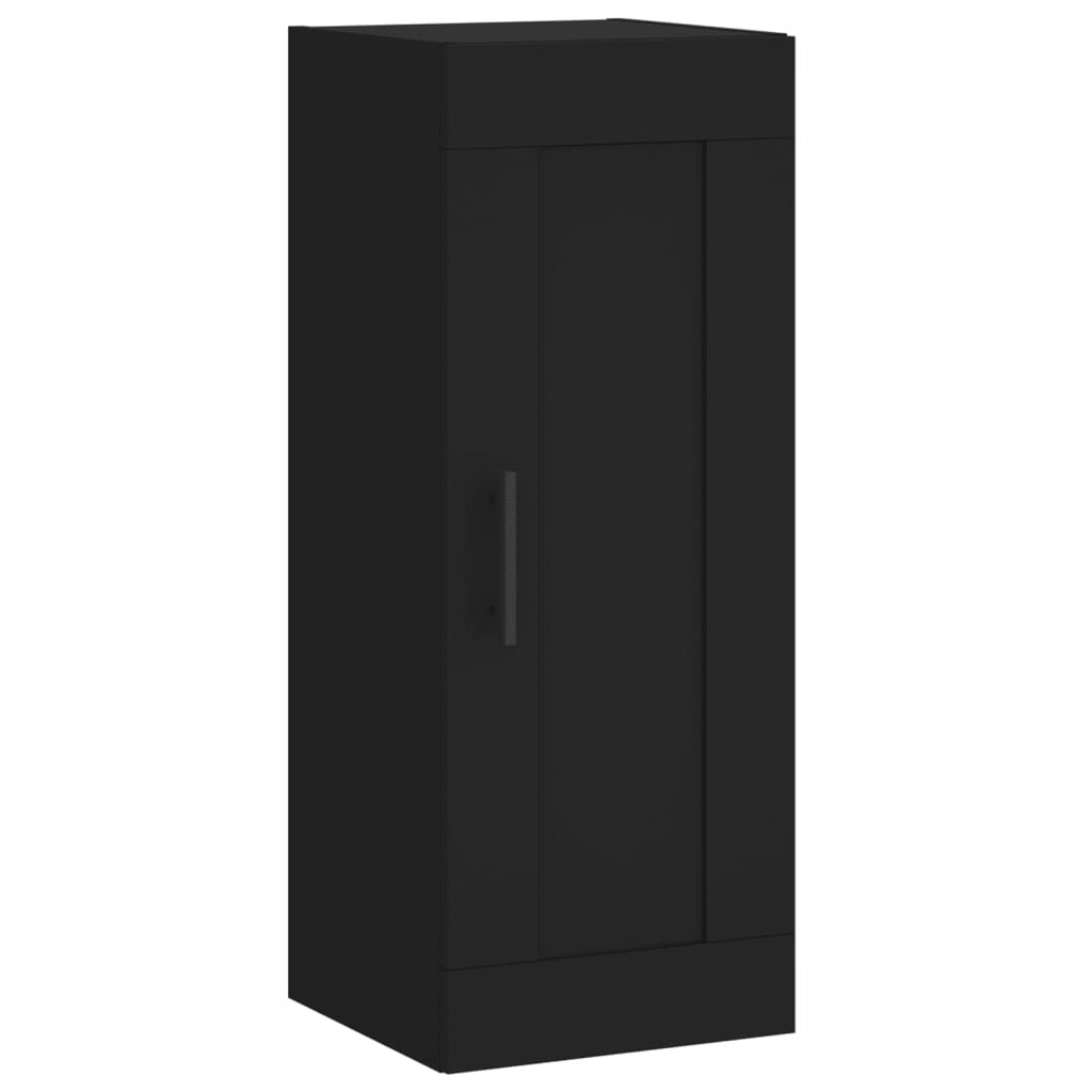 Dulap de perete, negru, 34,5x34x90 cm, lemn prelucrat