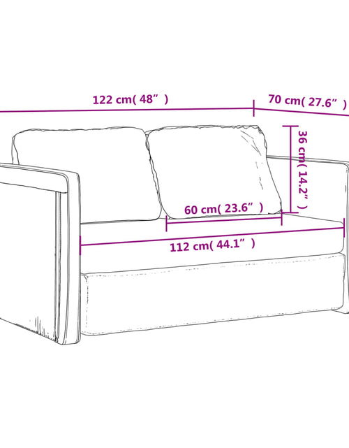 Încărcați imaginea în vizualizatorul Galerie, Canapea extensibilă de podea 2 în 1, gri, 122x204x55 cm catifea
