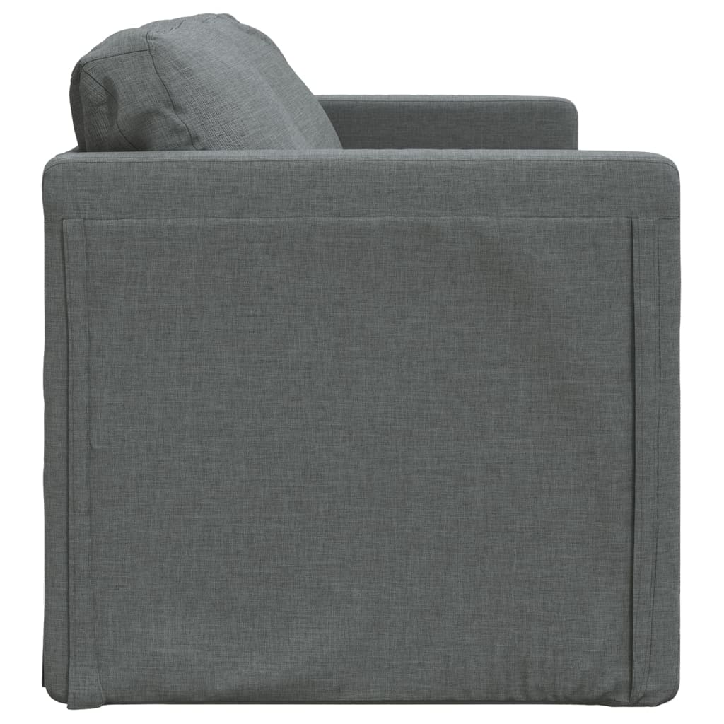 Canapea extensibilă 2 în 1, gri închis, 112x174x55 cm, textil